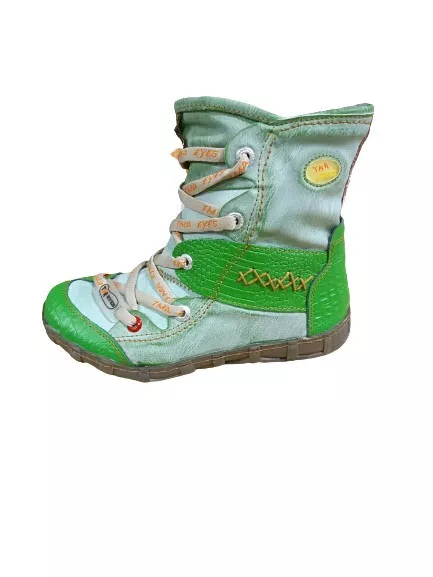 TMA 2082 Femme Bottines Cuir Véritable Bottes Fourrées Vert Neuf Gr. 37 2. Choix