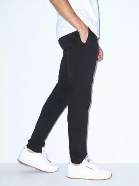 American Apparel jogger sweatpants pockets black Large XL 2x xxl slim NEW