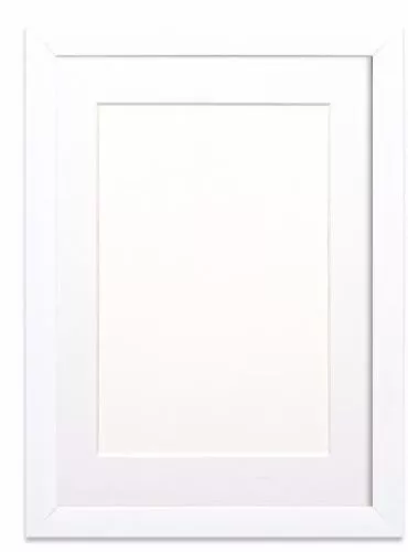 White & Black  new Photo Picture Frames with Black ,White or Ivory Mounts MDF 20