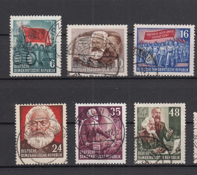 DDR 1953: Mi.Nr.344-353, 70.Todestag von Karl Marx, Tagesstempel 2