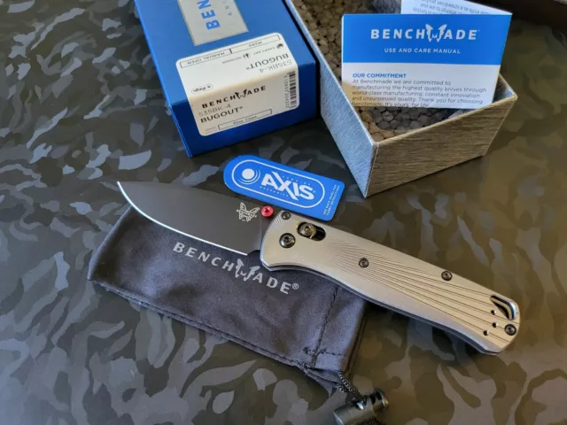Benchmade 535BK-4 Bugout® M390 Milled Pattern Aluminum(Factory Sealed New Stock)