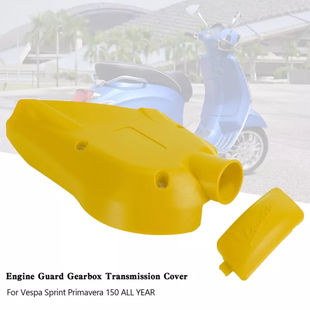 Engine Guard Gearbox Transmission Cover For Vespa Sprint Primavera 150 Yellow