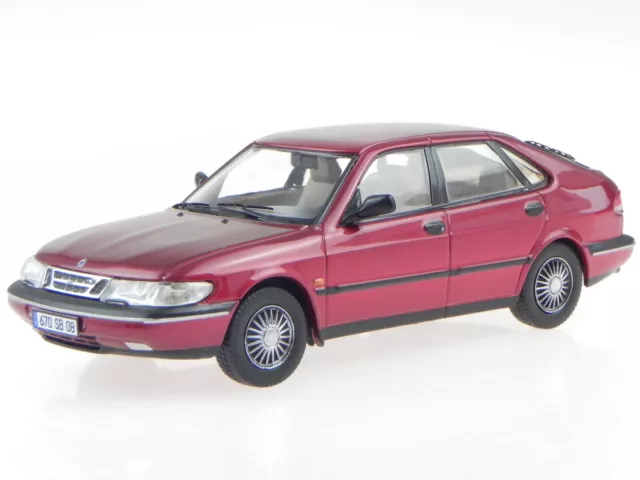 Saab 900 V6 1994 fonce rouge véhicule miniature PRXD452 PremiumX 1:43