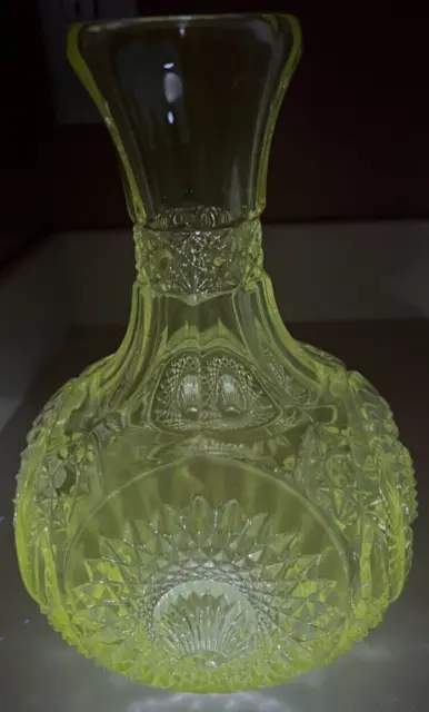 EAPG Duncan Miller Water Bottle Carafe 63 (OMN) Homestead 1906 UV Glow