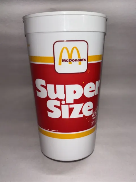 Vintage 1988 McDonald's Super Size Plastic Cup