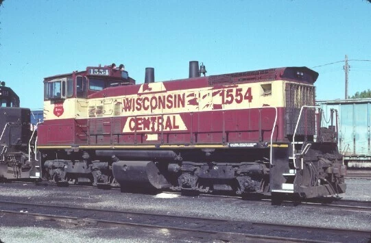Wc 1554 Sw-1500 Neenah Wi (Wisconsin Central) Original Slide 06-09-90 T9-6