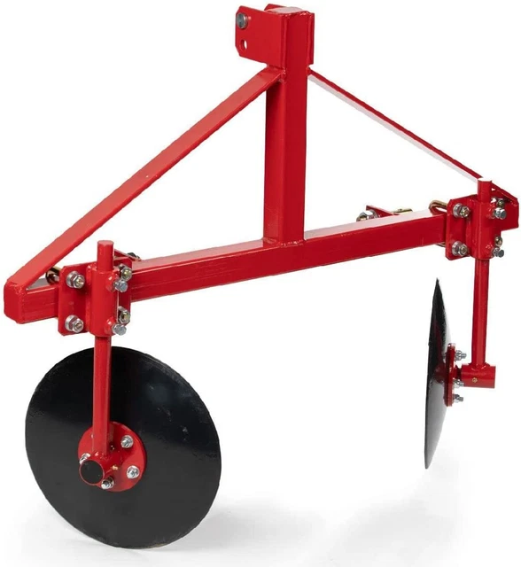 Titan Attachments Red 48" Adjustable Disc Bedder, Category 1, 3 Point Quick Hitc