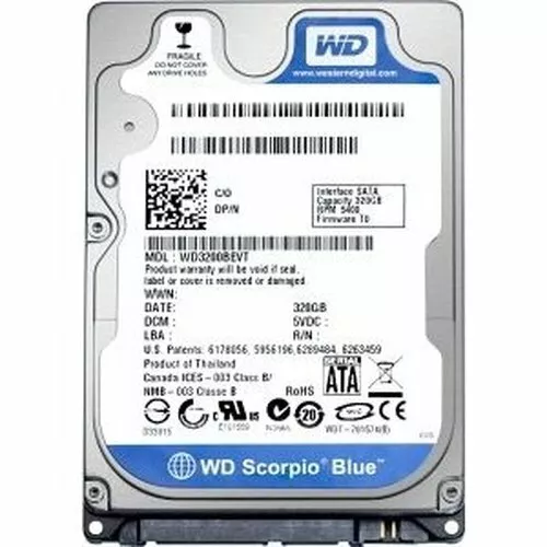 Western Digital Scorpio Blue 250GB Internal 5400RPM 2.5" (WD2500BEVT) HDD