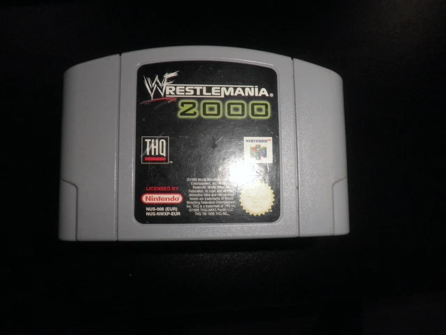 nintendo 64 n64 - wrestlemania 2000 - cart only