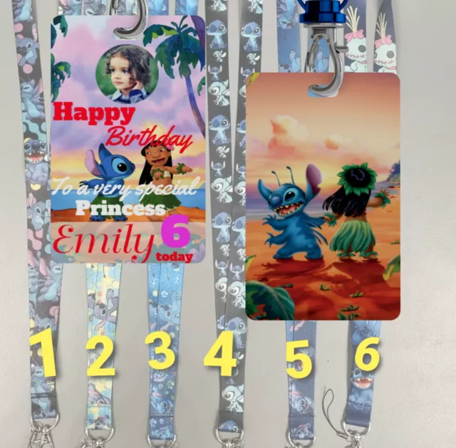 Lilo and Stitch Lanyard Neck Strap id holder, pin trading