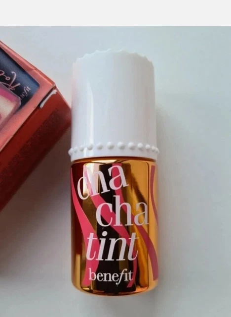 Benefit Cha Cha Tint Mango macchia labbra e guance tinte 10 ml nuovo raro GRATUITO VELOCE P&P