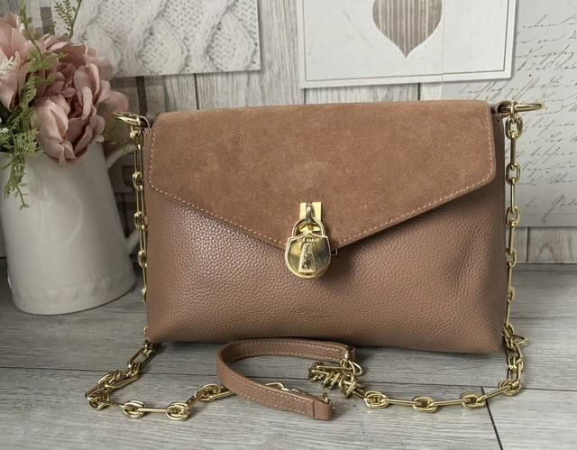 TED BENSON LEATHERWARE Collection Shoulder Bag Made in Italy
