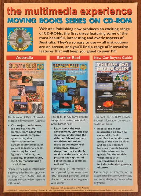 Moving Books Series - CD-ROM A4 Advertising Brochure