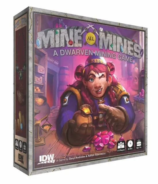 Mine All Mines Family Card Game IDW 01103 Games Board