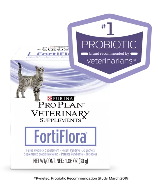 FORTIFLORA¹chat  Purina probiotique Diet complement intestinal 10/30/60 sachets 3