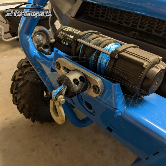 1/4" x 50' 7700LBs Synthetic Winch Cable Rope Winch Hook For ATV UTV Polaris RZR