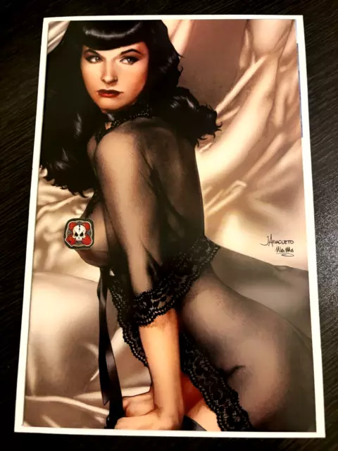 Bettie Page #1 Jay Anacleto Retailer Exclusive Lingerie Virgin Cover Ltd 250 Nm+