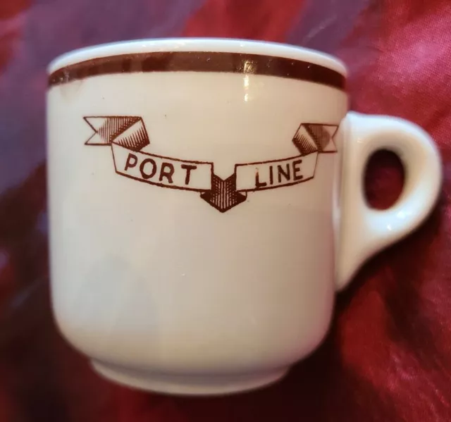 Port Line Demitasse Cup Bottom Stamped England