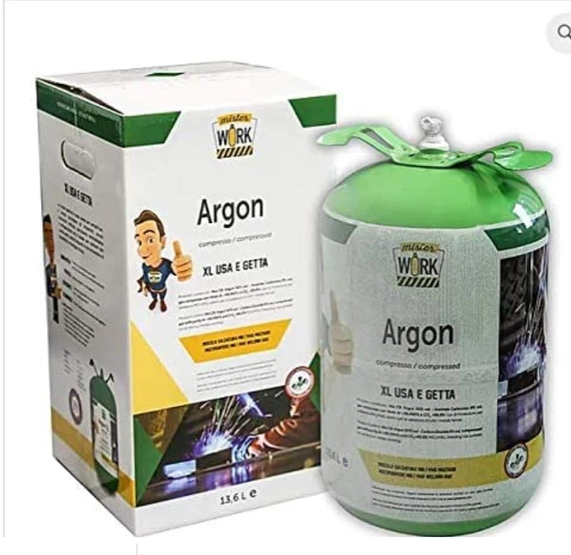 Canister ARGON 13.6 Lt. Pure 99.9% USA and Throws Attack M10X1