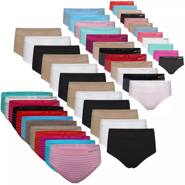 LADIES BRIEFS PACK of 12 Multipack Knickers Nylon Size 8-18 Underwear  Panties £16.99 - PicClick UK