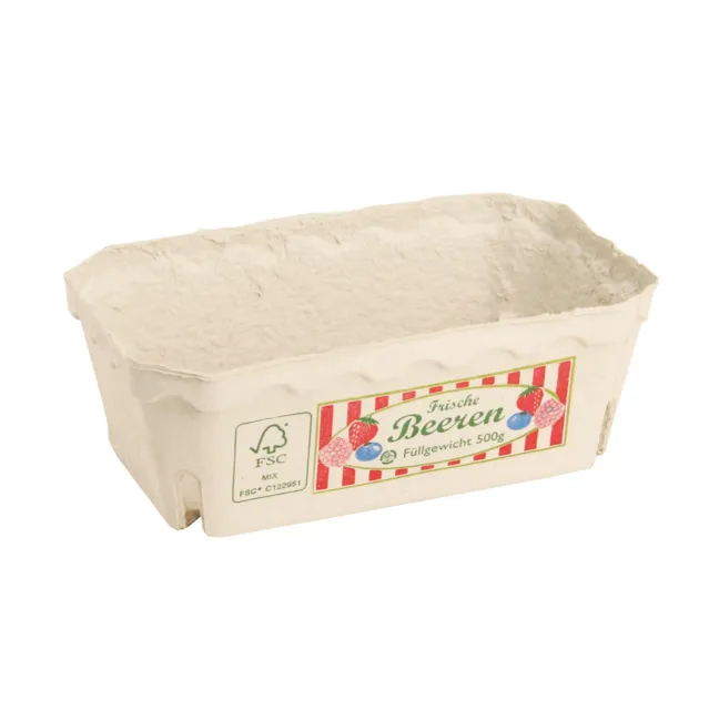 720 Beerenschalen für 250g Beerenobst aus Holzschliff biologisch abbaubar