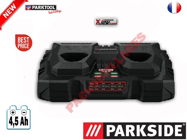 Chargeur Double Parkside 12V Pour Batteries X Team 2Ah Et 4Ah - Neuf Dans Son Emballage