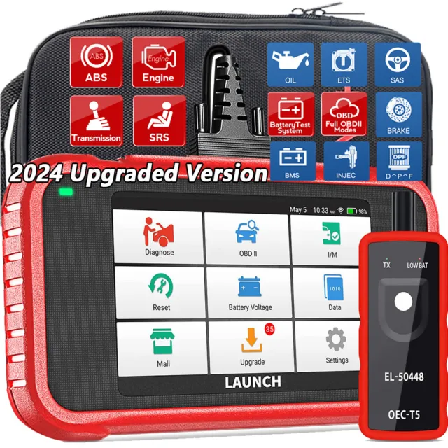 2024 LAUNCH X431 CRP123E V2.0 Car Diagnostic Tool OBD2 Scanner Fault Code Reader