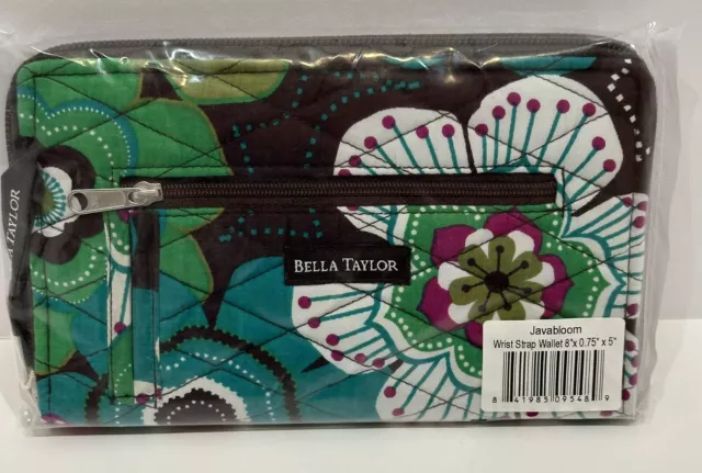 Bella Taylor Javabloom Quilted Wallet 8" x 5" New With Tags