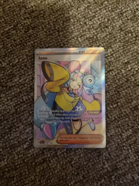 Pokémon TCG Iono Scarlet & Violet - Paldea Evolved 254/193 Holo Ultra Rare