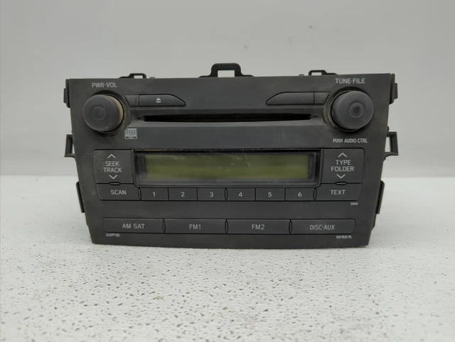 2009-2009 Toyota Corolla Am Fm Cd Player Radio Receiver JR70W