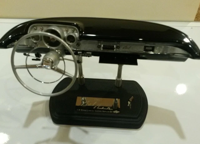 ミニカー 1957 BEL AIR 1/6 scale dashboard replica 1/6 GMP 1957 Chevy Bel Air Instrument Dashboard Aqua