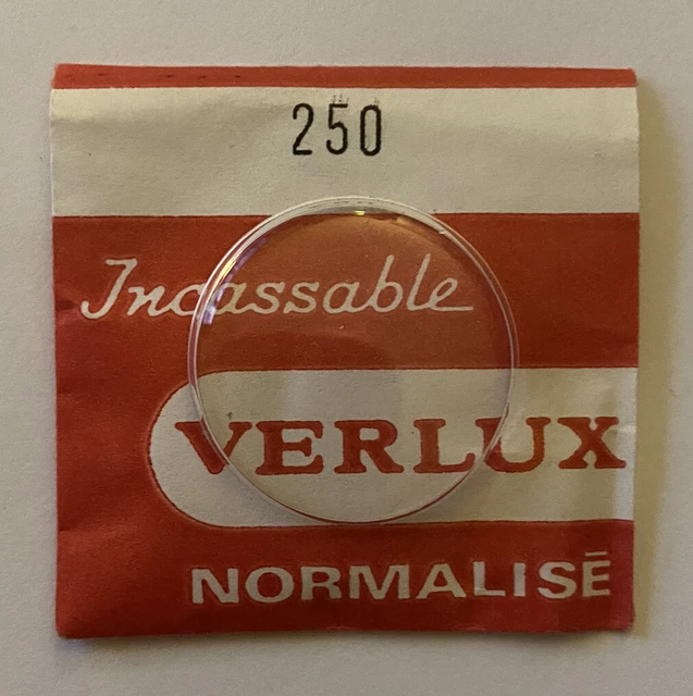 Verre De Montre Plexi VERLUX 280mm De Diamètre, Neuf Pour Réparation Horlogère