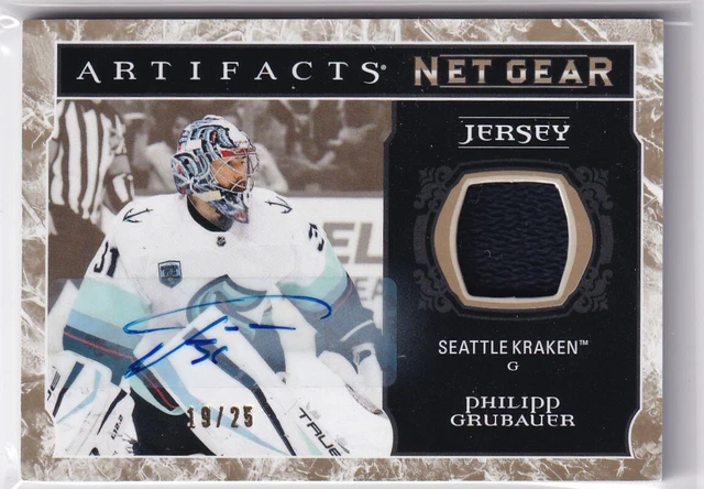 2022-23 Artifacts Hockey Net Gear Philipp Grubauer Jersey Auto #19/25 2022-23 Artifacts Hockey Net Gear Philipp Grubauer Jersey Auto #19/25