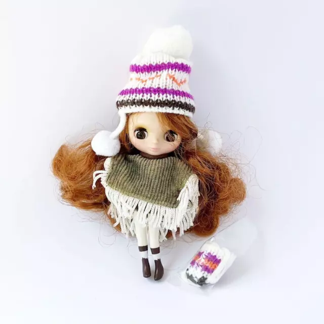 Figura de muñeca de juguete Petit Blythe serie Berry Inspire Powwow Poncho