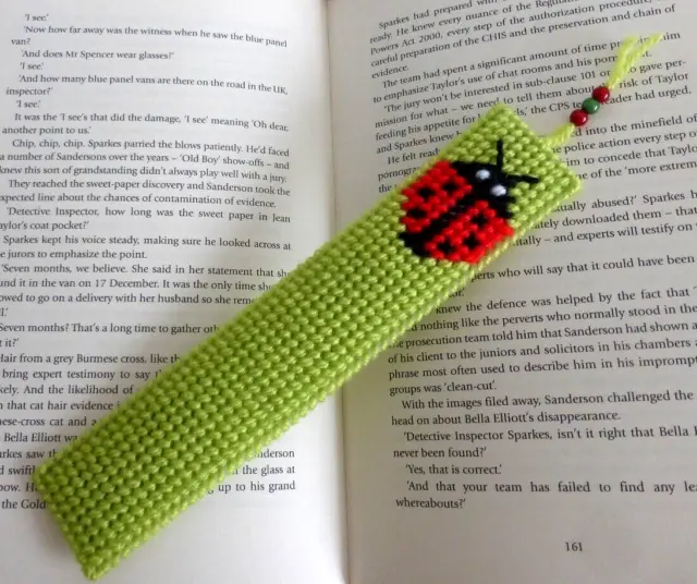 Cyber MONDAY. LADYBIRD Bug - Handmade bookmark. Teacher Birthday Book lover gift