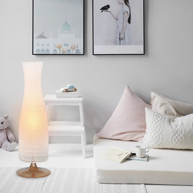 Abat-jour Rond En Papier FOYTOKI Pour Suspension - Déco Intérieure Salon, Chambre (Blanc)