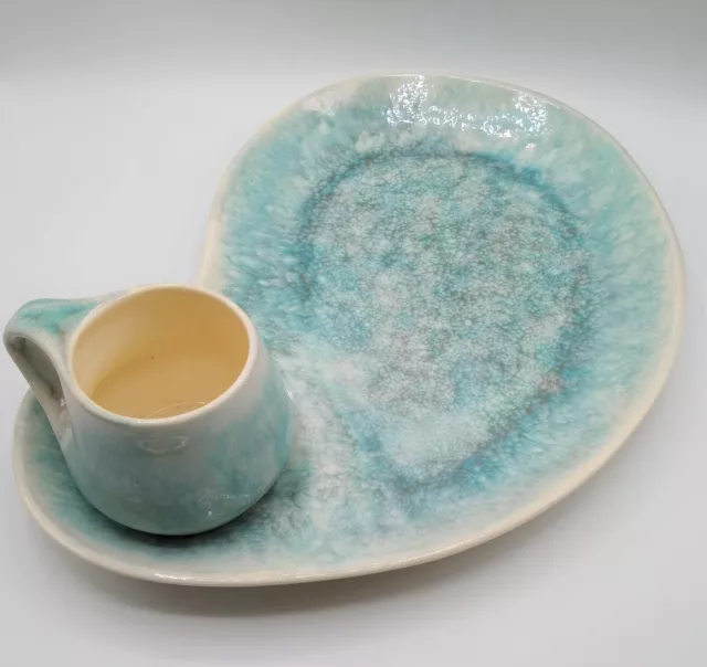 8 Place Vintage / Mid Century Modern Ro Shep Dinner Plate and Cup Set, firmado 3