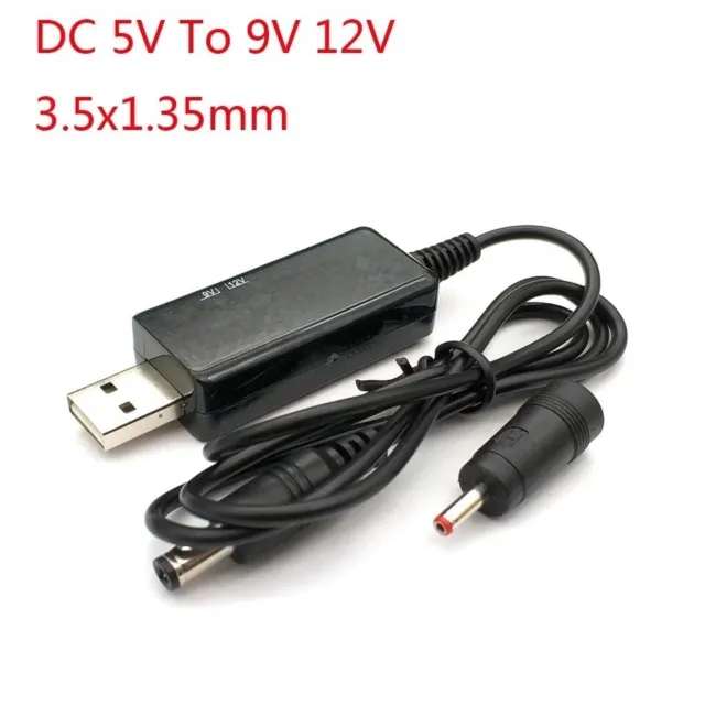 3 connettori 35 mm circa 0 5 A 9 V 2 A conversione foro USB in foro rotondo DC