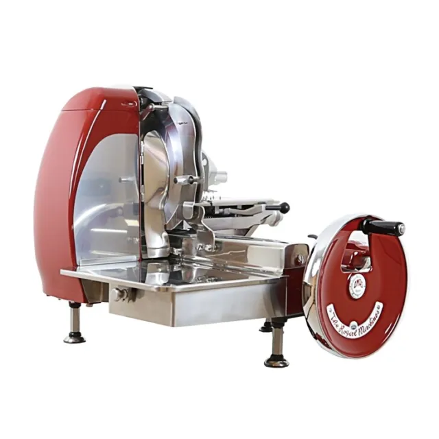 Omcan USA 46088 Manual Horizontal Meat Slicer with 14" Blade, Belt-Driven