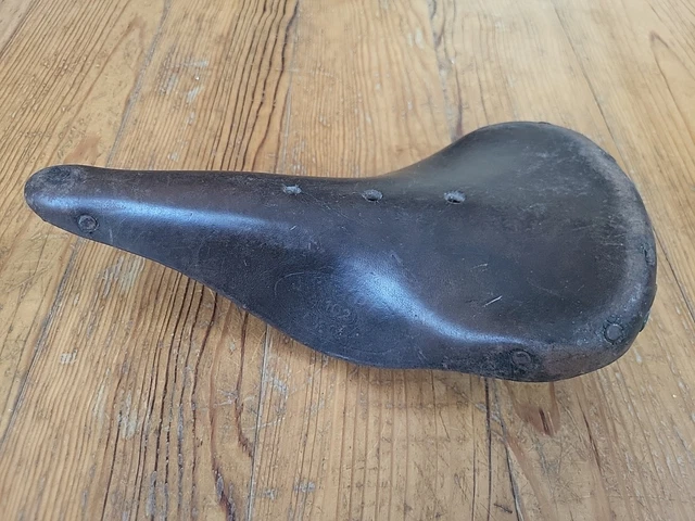 ANCIENNE SELLE DE VÉLO MINIATURE EN CUIR Cie CONTINENTALE INEXTENSIBLE - 1930 EUR 80,00 - FR