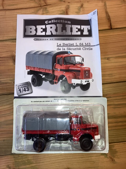 Maquette Hachette Véhicule Miniature - Camion 1:43 Berliet L64.6 M3 4x4 Chasse-neige Chasse Neige - Foto 7