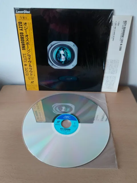 OZZY OSBOURNE - LIVE & LOUD,  Laserdisc, Japan LD NTSC
