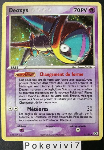 Carte Pokemon DEOXYS 2/106 Holo Bloc EX Emeraude FR