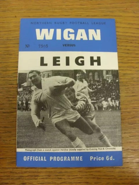 20/08/1969 Rugby League Programme: Wigan v Leigh  . FREE POSTAGE (UK ONLY).