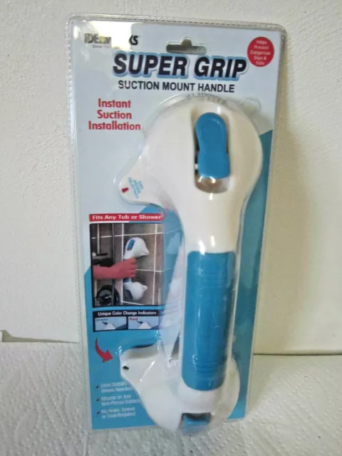 Super Grip by Idea Works Suction Mount Handle Fits most Tubs and Showers RET4776