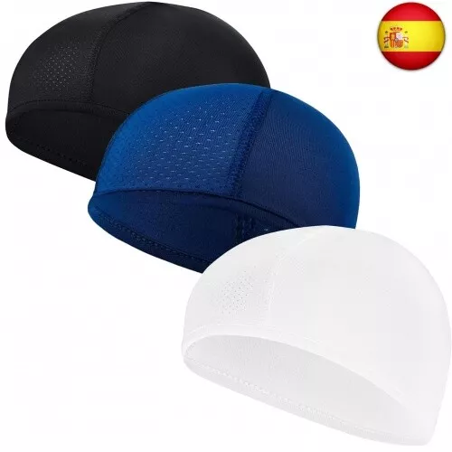 3Pcs Gorro Bajo Casco Ciclismo Hombre Sotocasco Bici Verano Gorro para Casco de