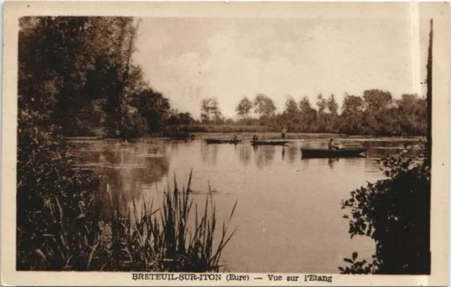 CPA BRETEUIL-sur-ITON view of the pond (1161143)