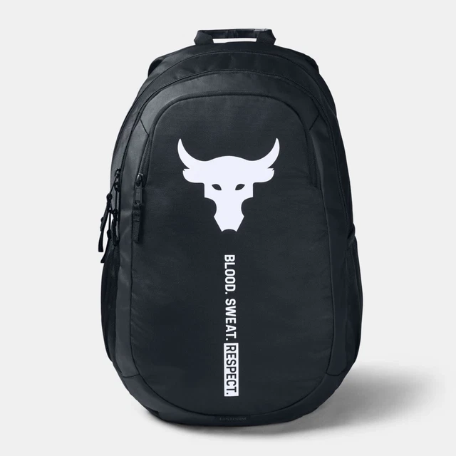 UNDER ARMOUR UA Project Rock Brahma Backpack Black Bag Laptop Sleeve