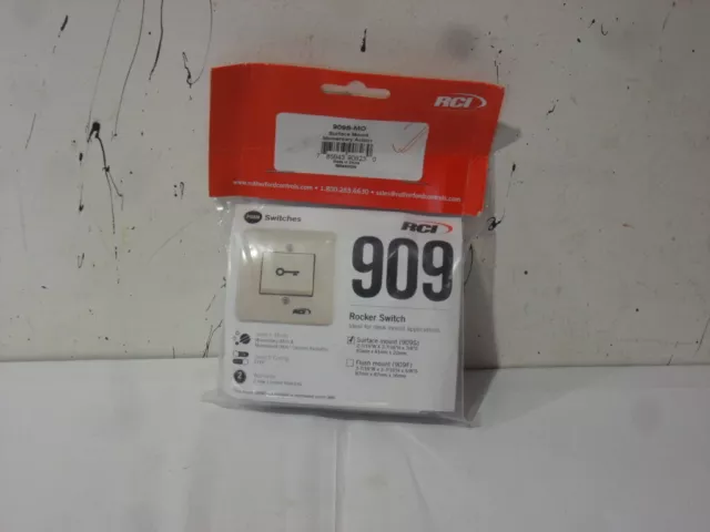 RCI 909 S-MO Surface Mount Momentary Action Rocker Switch  New  .