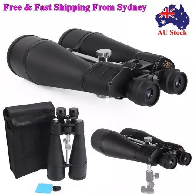 AU Sakura 80mm Tube 30x-260x160 Zoom Coated HD Binoculars Telescope Tripod Mount